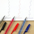 Und stal Simple Kugelschule Ball Stift transparenter Plastikstiftstift